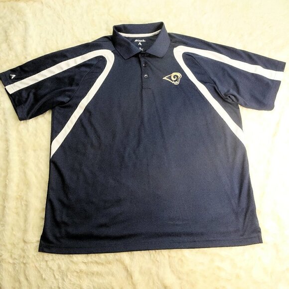 Antigua Other - NFL Los Angeles Rams Blue Polo Size X-Large